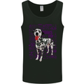 Random Dalmatian Design Dog Mens Vest Tank Top Black
