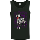 Random Dalmatian Design Dog Mens Vest Tank Top Black