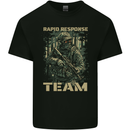 Rapid Response Team Special Forces Military Mens Cotton T-Shirt Tee Top Black