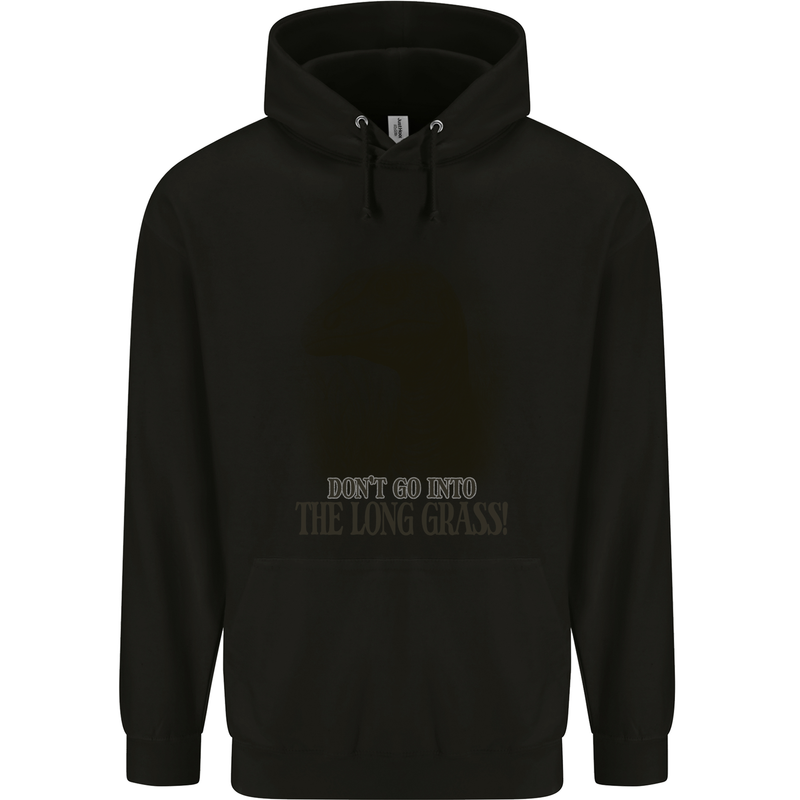 Rapture Don't Go Into the Long Grass Dinosaurs Childrens Kids Hoodie Black