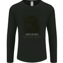 Rapture Don't Go Into the Long Grass Dinosaurs Mens Long Sleeve T-Shirt Black
