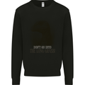Rapture Don't Go Into the Long Grass Dinosaurs Mens Sweatshirt Jumper Black
