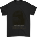 Rapture Don't Go Into the Long Grass Dinosaurs Mens T-Shirt 100% Cotton Black