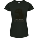 Rapture Don't Go Into the Long Grass Dinosaurs Womens Petite Cut T-Shirt Black