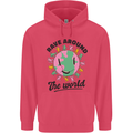 Rave Around the World Dance Music Acid Raver Childrens Kids Hoodie Heliconia