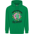 Rave Around the World Dance Music Acid Raver Childrens Kids Hoodie Irish Green