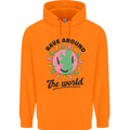 Rave Around the World Dance Music Acid Raver Childrens Kids Hoodie Orange