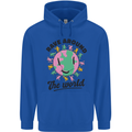 Rave Around the World Dance Music Acid Raver Childrens Kids Hoodie Royal Blue