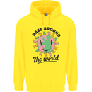 Rave Around the World Dance Music Acid Raver Childrens Kids Hoodie Yellow