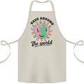 Rave Around the World Dance Music Acid Raver Cotton Apron 100% Organic Natural