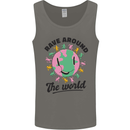 Rave Around the World Dance Music Acid Raver Mens Vest Tank Top Charcoal