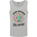 Rave Around the World Dance Music Acid Raver Mens Vest Tank Top Sports Grey