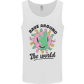 Rave Around the World Dance Music Acid Raver Mens Vest Tank Top White