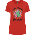 Rave Around the World Dance Music Acid Raver Womens Wider Cut T-Shirt Red