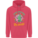 Rave Around the World Dance Music Raver Acid Childrens Kids Hoodie Heliconia