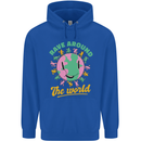 Rave Around the World Dance Music Raver Acid Childrens Kids Hoodie Royal Blue