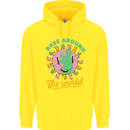 Rave Around the World Dance Music Raver Acid Childrens Kids Hoodie Yellow
