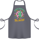 Rave Around the World Dance Music Raver Acid Cotton Apron 100% Organic Steel