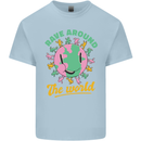 Rave Around the World Dance Music Raver Acid Kids T-Shirt Childrens Light Blue