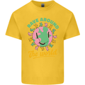 Rave Around the World Dance Music Raver Acid Kids T-Shirt Childrens Yellow
