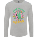 Rave Around the World Dance Music Raver Acid Mens Long Sleeve T-Shirt Sports Grey