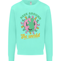 Rave Around the World Dance Music Raver Acid Mens Sweatshirt Jumper Peppermint