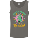 Rave Around the World Dance Music Raver Acid Mens Vest Tank Top Charcoal