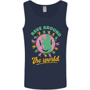 Rave Around the World Dance Music Raver Acid Mens Vest Tank Top Navy Blue