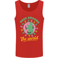 Rave Around the World Dance Music Raver Acid Mens Vest Tank Top Red