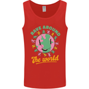 Rave Around the World Dance Music Raver Acid Mens Vest Tank Top Red