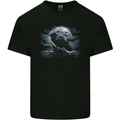 Raven & Ocean Full Moon Crow Viking Kids T-Shirt Childrens Black