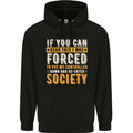 Re-enter Society Funny Gaming Gamer Childrens Kids Hoodie Black