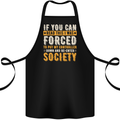 Re-enter Society Funny Gaming Gamer Cotton Apron 100% Organic Black