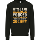 Re-enter Society Funny Gaming Gamer Mens Sweatshirt Jumper Black