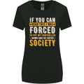 Re-enter Society Funny Gaming Gamer Womens Wider Cut T-Shirt Black