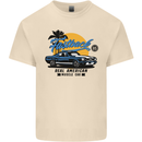 Real American Muscle Car Fastback Mens Cotton T-Shirt Tee Top Natural