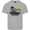 Real American Muscle Car Fastback Mens Cotton T-Shirt Tee Top Sports Grey