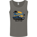 Real American Muscle Car Fastback Mens Vest Tank Top Charcoal