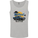 Real American Muscle Car Fastback Mens Vest Tank Top Sports Grey