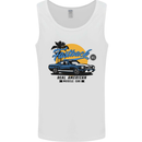 Real American Muscle Car Fastback Mens Vest Tank Top White