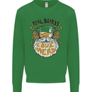 Real Beards Love Mead Funny Beer Alcohol Kids Sweatshirt Jumper Irish Green
