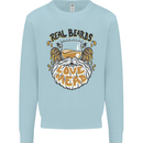 Real Beards Love Mead Funny Beer Alcohol Kids Sweatshirt Jumper Light Blue