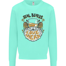 Real Beards Love Mead Funny Beer Alcohol Kids Sweatshirt Jumper Peppermint