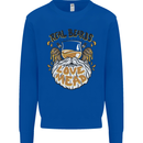 Real Beards Love Mead Funny Beer Alcohol Kids Sweatshirt Jumper Royal Blue