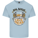 Real Beards Love Mead Funny Beer Alcohol Kids T-Shirt Childrens Light Blue