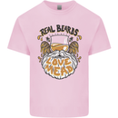 Real Beards Love Mead Funny Beer Alcohol Kids T-Shirt Childrens Light Pink