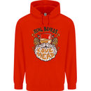 Real Beards Love Mead Funny Beer Alcohol Mens 80% Cotton Hoodie Bright Red