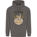 Real Beards Love Mead Funny Beer Alcohol Mens 80% Cotton Hoodie Charcoal