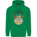 Real Beards Love Mead Funny Beer Alcohol Mens 80% Cotton Hoodie Irish Green