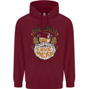 Real Beards Love Mead Funny Beer Alcohol Mens 80% Cotton Hoodie Maroon